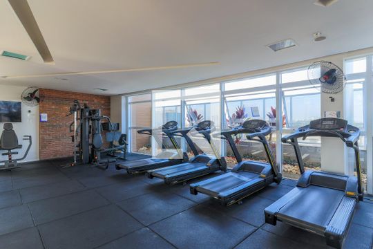 Área comum - Academia de apartamento à venda com 1 quarto, 51m² em Vila Gertrudes, São Paulo