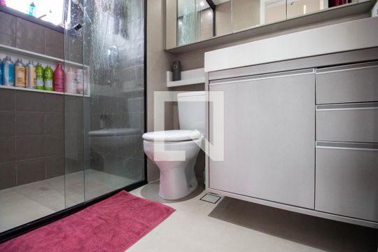 Banheiro da Suíte de apartamento à venda com 1 quarto, 40m² em Paraíso, São Paulo