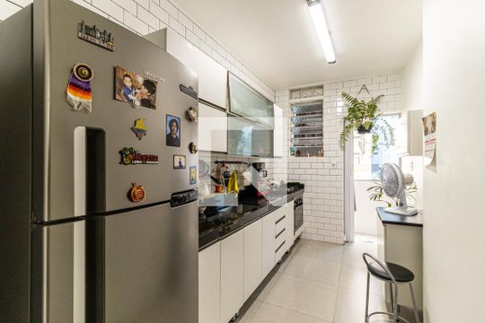 Cozinha de apartamento à venda com 1 quarto, 50m² em Campos Elíseos, São Paulo