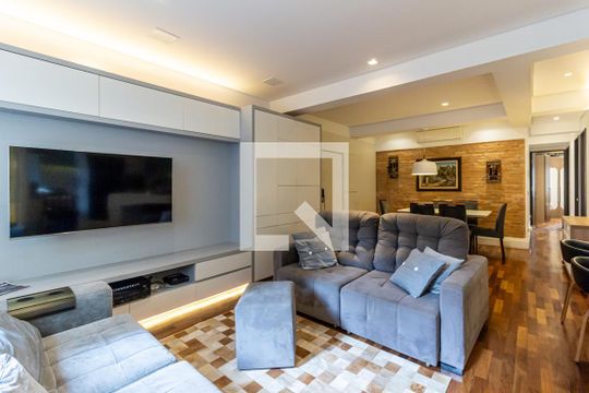 Sala de apartamento para alugar com 3 quartos, 131m² em Santa Cecilia, São Paulo