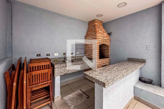 Área comum - Churrasqueira de apartamento para alugar com 2 quartos, 56m² em Jardim Cristiane, Santo André