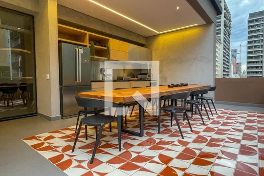 Área comum - Churrasqueira de apartamento à venda com 1 quarto, 37m² em Pinheiros, São Paulo