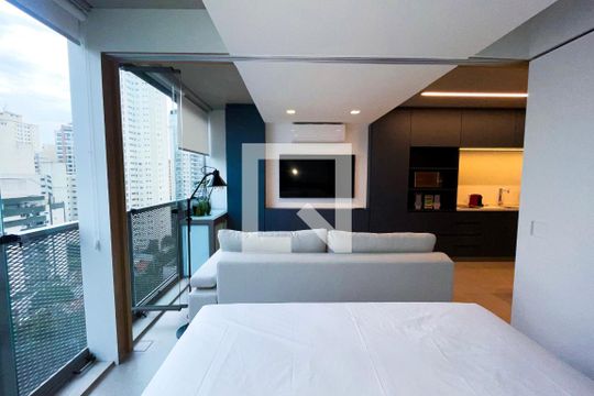 Quarto  de apartamento à venda com 1 quarto, 37m² em Pinheiros, São Paulo
