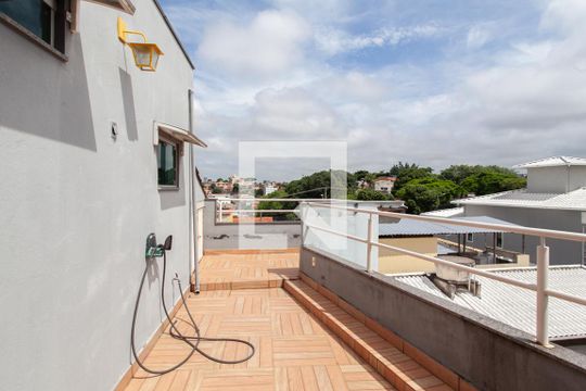 Varanda da Suíte 3 de casa à venda com 5 quartos, 345m² em São João Batista (venda Nova), Belo Horizonte