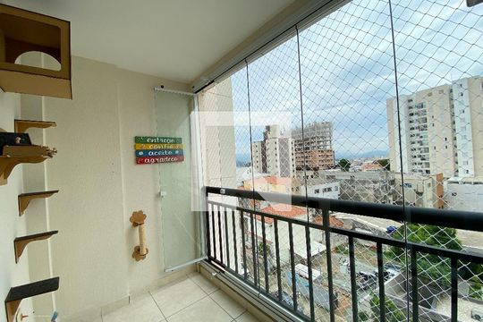 Varanda da Sala de apartamento para alugar com 2 quartos, 58m² em Vila Mazzei, São Paulo
