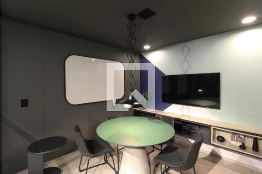 Área comum - Coworking de kitnet/studio para alugar com 1 quarto, 25m² em Brooklin Paulista, São Paulo