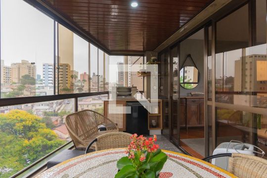 Sacada da Sala de apartamento à venda com 4 quartos, 167m² em Jardim Proença, Campinas