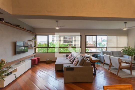 Sala de Estar de apartamento à venda com 4 quartos, 167m² em Jardim Proença, Campinas