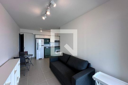 Sala de apartamento à venda com 1 quarto, 41m² em Santo Amaro, São Paulo