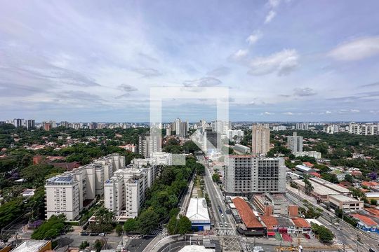 Vista de apartamento à venda com 1 quarto, 41m² em Santo Amaro, São Paulo