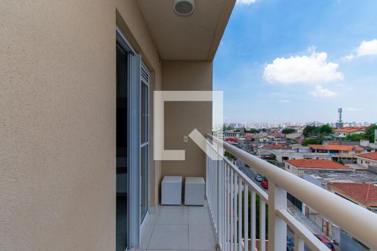 Varanda da Sala de apartamento para alugar com 1 quarto, 36m² em Vila Alpina, São Paulo