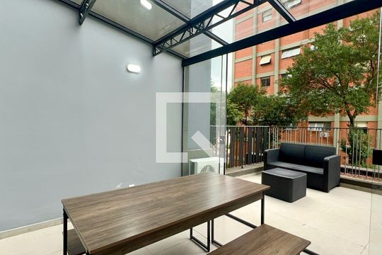 Varanda  de apartamento à venda com 1 quarto, 60m² em Cerqueira César, São Paulo