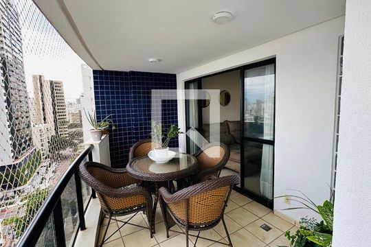 Varanda da Sala de apartamento para alugar com 4 quartos, 130m² em Setor Oeste, Goiânia