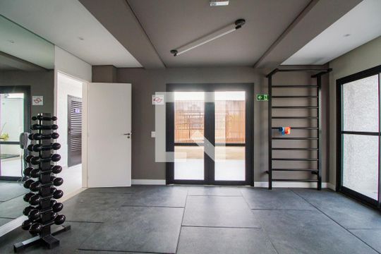 Área comum - Academia de kitnet/studio para alugar com 1 quarto, 30m² em Pinheiros, São Paulo