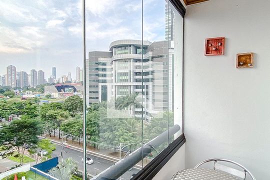 Varanda da Sala de apartamento para alugar com 2 quartos, 50m² em Vila Regente Feijó, São Paulo