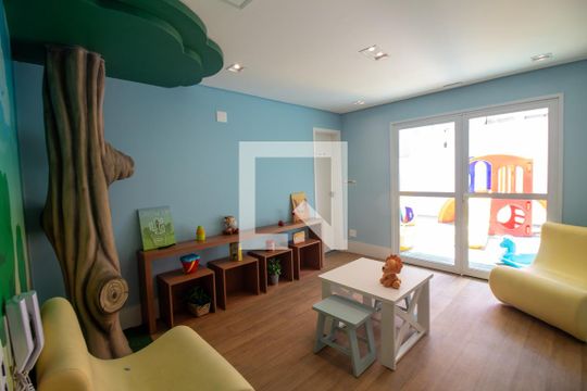 Área comum - Brinquedoteca de apartamento para alugar com 1 quarto, 40m² em Vila Gertrudes, São Paulo