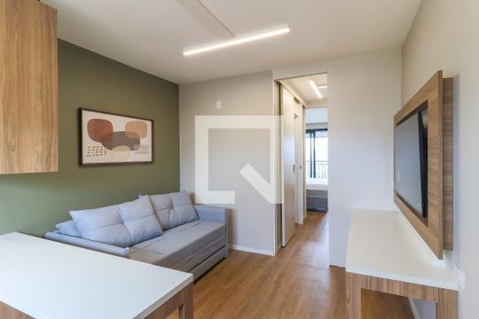 Sala de apartamento para alugar com 1 quarto, 42m² em Vila Cordeiro, São Paulo