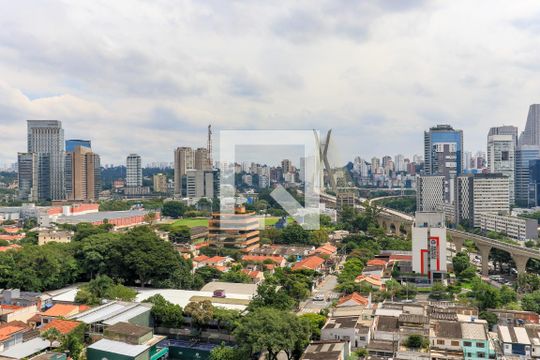 Vista da Varanda da Suíte de apartamento para alugar com 1 quarto, 42m² em Vila Cordeiro, São Paulo