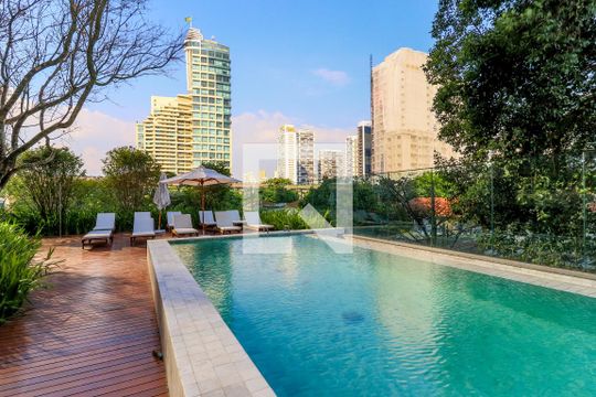 Área comum - Piscina de apartamento para alugar com 1 quarto, 42m² em Vila Cordeiro, São Paulo