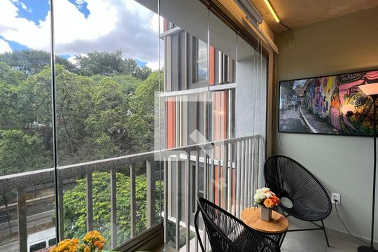 Sacada de kitnet/studio para alugar com 1 quarto, 24m² em Cerqueira César, São Paulo
