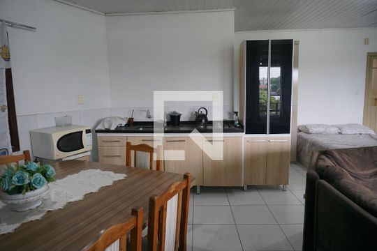 Sala/Cozinha  de kitnet/studio para alugar com 1 quarto, 60m² em Rio dos Sinos, São Leopoldo
