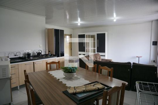 Sala/Cozinha  de kitnet/studio para alugar com 1 quarto, 60m² em Rio dos Sinos, São Leopoldo