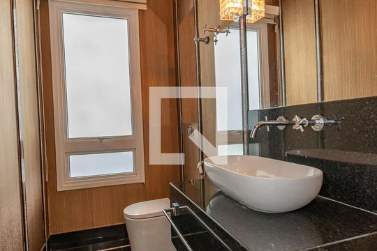 Lavabo Escritório de casa de condomínio à venda com 4 quartos, 490m² em Sítios de Recreio Gramado, Campinas