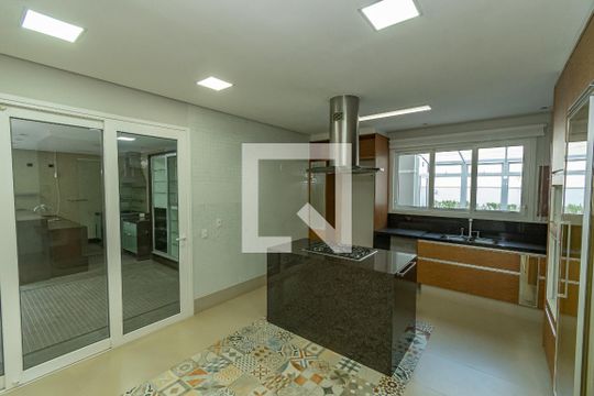 Cozinha de casa de condomínio à venda com 4 quartos, 490m² em Sítios de Recreio Gramado, Campinas