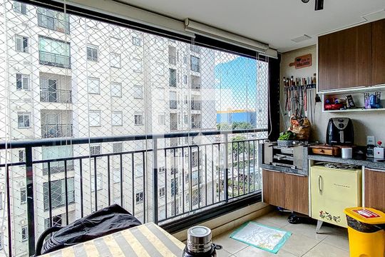 Varanda da Sala de apartamento à venda com 3 quartos, 72m² em Cambuci, São Paulo