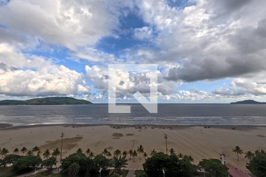 Vista da Sala de apartamento para alugar com 3 quartos, 148m² em José Menino, Santos