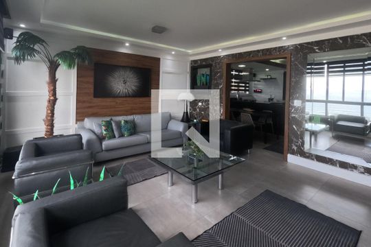 Sala de apartamento para alugar com 3 quartos, 148m² em José Menino, Santos