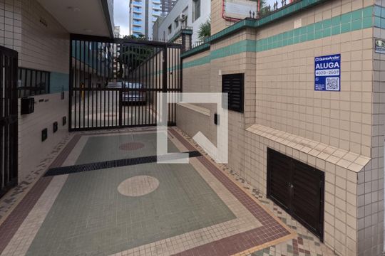 Garagem - Plaquinha Quintoandar instalada de apartamento para alugar com 3 quartos, 148m² em José Menino, Santos
