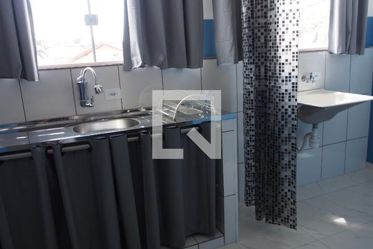Cozinha de kitnet/studio para alugar com 1 quarto, 42m² em Jardim Itália, Várzea Paulista