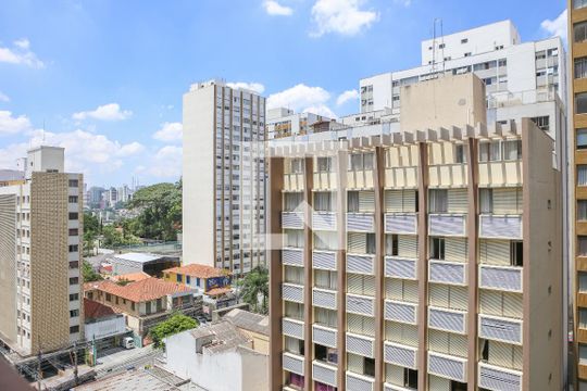 Vista da Sacada de kitnet/studio para alugar com 1 quarto, 26m² em Perdizes, São Paulo