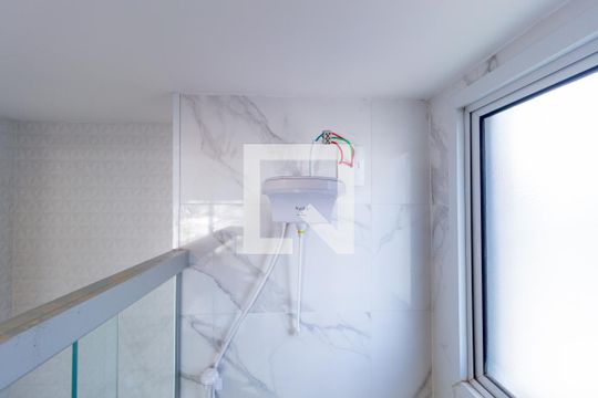 Detalhe - Banheiro  de apartamento para alugar com 1 quarto, 19m² em Brás, São Paulo
