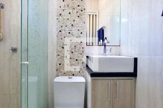 Suíte 1 - Banheiro do Quarto 1 de casa à venda com 2 quartos, 95m² em Vila Alto de Santo André, Santo André