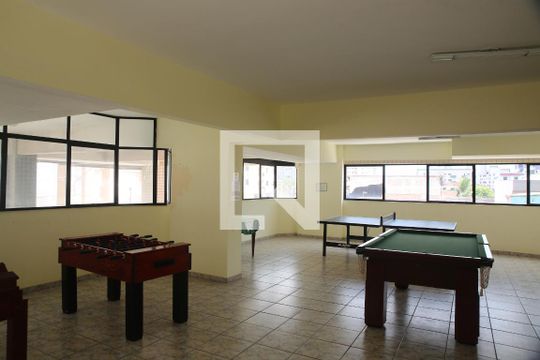 Área comum/ jogos de apartamento para alugar com 1 quarto, 58m² em Aviação, Praia Grande