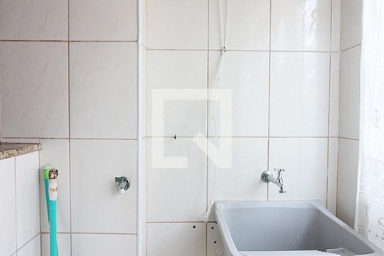 Área de Serviço de apartamento para alugar com 2 quartos, 58m² em Paulicéia, São Bernardo do Campo