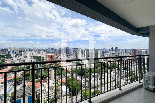 Sacada de apartamento para alugar com 1 quarto, 34m² em Santo Amaro, São Paulo