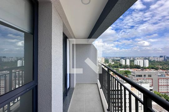 Sacada de apartamento para alugar com 1 quarto, 34m² em Santo Amaro, São Paulo
