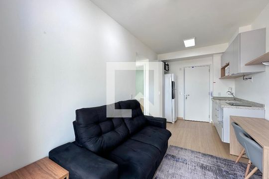Sala de apartamento para alugar com 1 quarto, 34m² em Santo Amaro, São Paulo