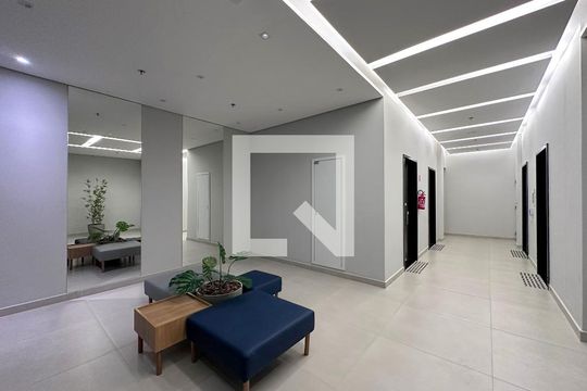 Hall Social Bloco de apartamento para alugar com 1 quarto, 34m² em Santo Amaro, São Paulo