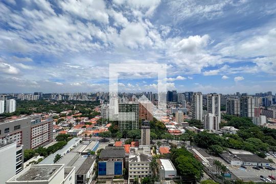 Vista de apartamento para alugar com 1 quarto, 34m² em Santo Amaro, São Paulo