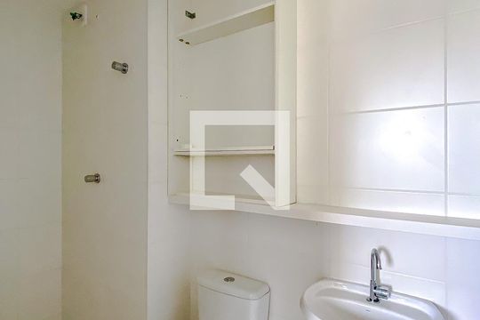 Banheiro da Suíte de apartamento à venda com 1 quarto, 25m² em Vila Cláudia, São Paulo