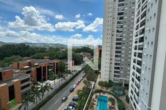 vista da Varanda gourmet de apartamento à venda com 2 quartos, 81m² em Alphaville Empresarial, Barueri