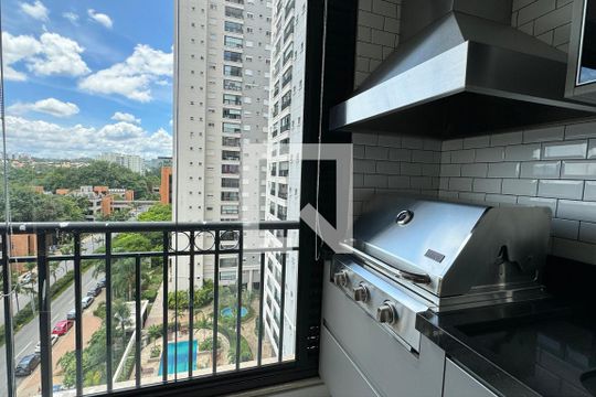 Varanda gourmet de apartamento à venda com 2 quartos, 81m² em Alphaville Empresarial, Barueri