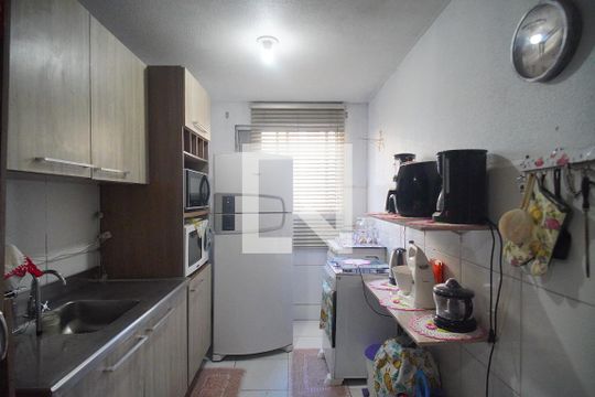 Cozinha de apartamento para alugar com 2 quartos, 42m² em Santo Afonso, Novo Hamburgo