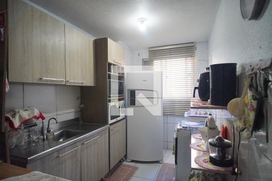 Cozinha de apartamento para alugar com 2 quartos, 42m² em Santo Afonso, Novo Hamburgo