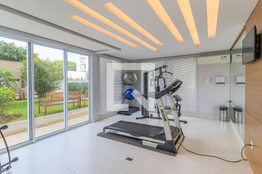 Área comum - Academia de apartamento para alugar com 1 quarto, 33m² em Campo Belo, São Paulo