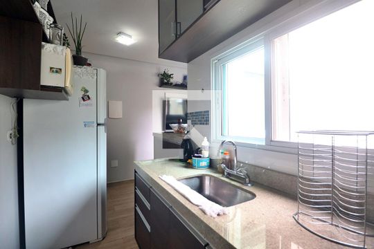 Cozinha de apartamento para alugar com 2 quartos, 92m² em Vila Curuca, Santo André